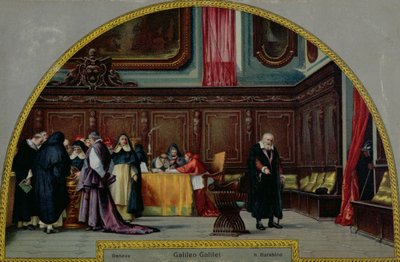 The Trial of Galileo Galilei in 1633 by Nicolo Barabino